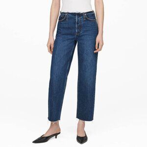 Anine Bing Gavin 1999 Mid Indigo Cut Jeans Size 27